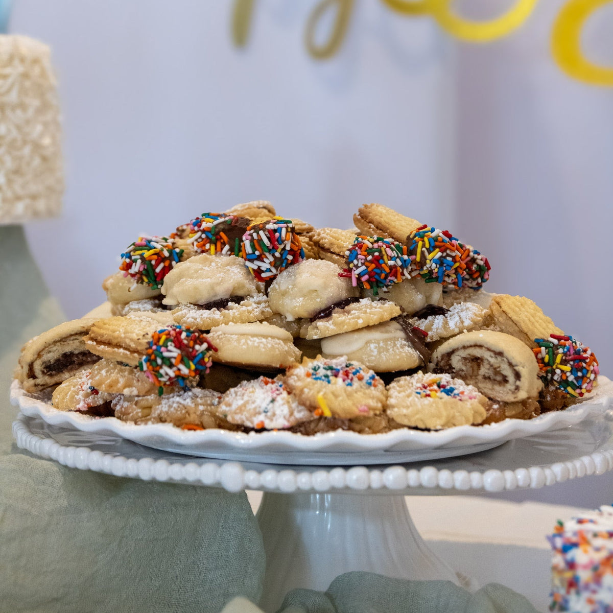 Assorted Italian cookies in gift cellophane bag